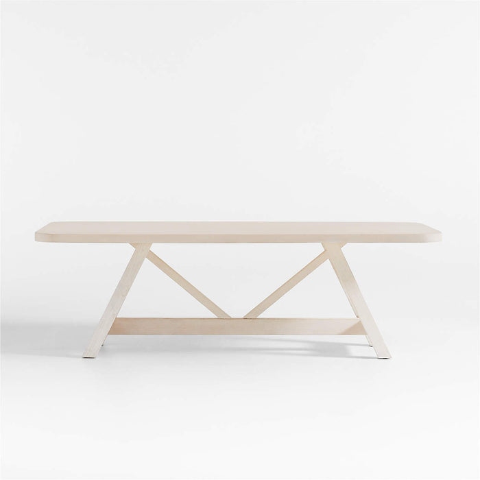 Aya 94" Whitewash Wood Dining Table by Leanne Ford 631966 - Farmhouse Kitchen and Bath