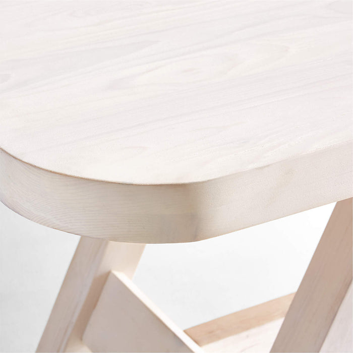 Aya 94" Whitewash Wood Dining Table by Leanne Ford 631966 - Farmhouse Kitchen and Bath