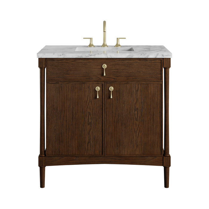 James Martin Kinnsden 36" Single Bathroom Vanity, Sable Oak