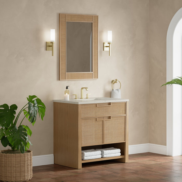 James Martin Solene 36" Single Bathroom Vanity, Seaside Oak