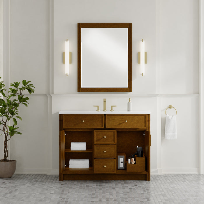 James Martin Bellshire 48" Single Bathroom Vanity, Honey Oak