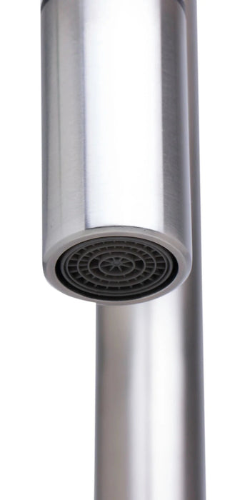 ALFI brand Single Hole Pull Down Stainless Steel Kitchen Faucet AB2028