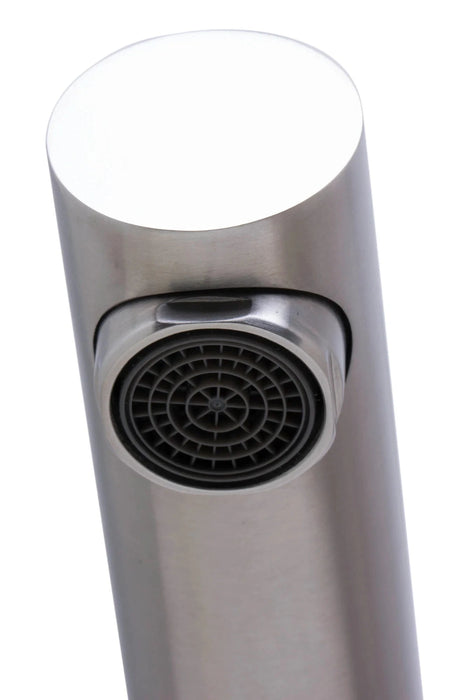 ALFI brand Solid Stainless Steel Pull Out Swivel Kitchen Faucet AB2025