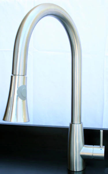 ALFI brand Solid Stainless Steel Two Mode Pull Down Kitchen Faucet AB2034