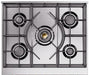 ILVE Nostalgie II 30" Dual Fuel Natural Gas Range, Antique White, Chrome Trim UP30NMPAWC ILVE