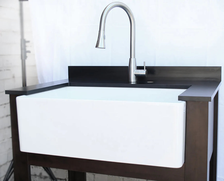 ALFI brand Solid Stainless Steel Two Mode Pull Down Kitchen Faucet AB2034