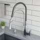 ALFI brand Square Kitchen Faucet with Black Rubber Stem ABKF3023
