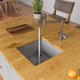 ALFI brand Modern Solid Stainless Steel Retractable Kitchen Faucet AB2038