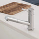 ALFI brand Solid Stainless Steel Pull Out Swivel Kitchen Faucet AB2025