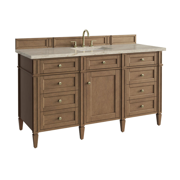 James Martin Brittany 60" Single Bathroom Vanity, Pecan