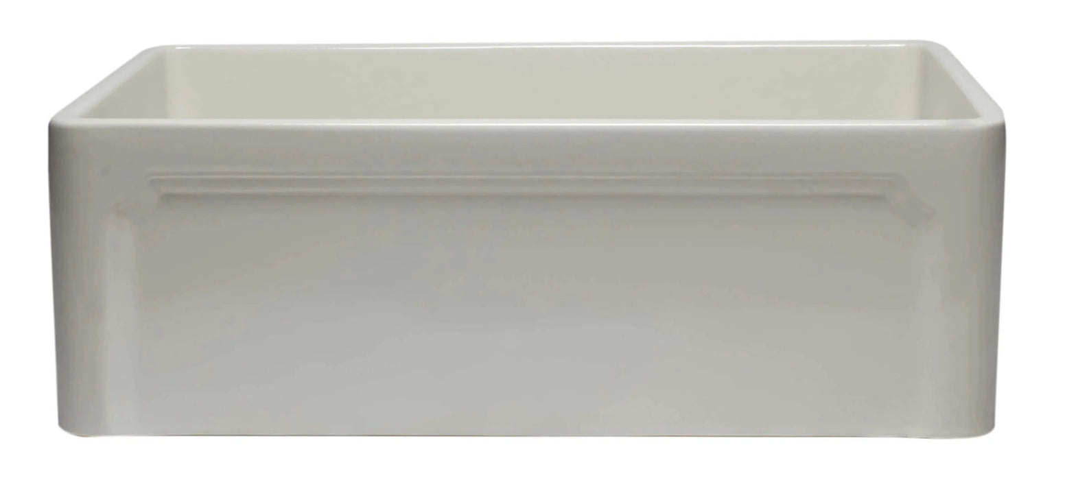 ALFI brand 30" Reversible Single Fireclay Farmhouse Kitchen Sink AB3020SB