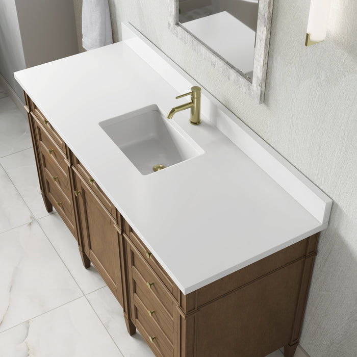 James Martin Brittany 60" Single Bathroom Vanity, Pecan