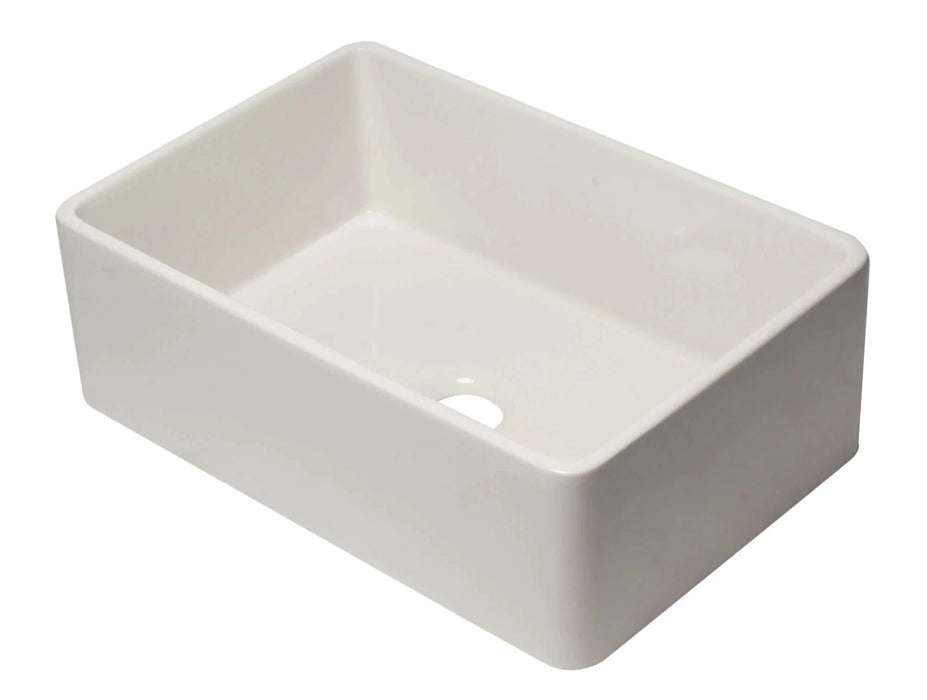 ALFI brand 30" Reversible Single Fireclay Farmhouse Kitchen Sink AB3020SB