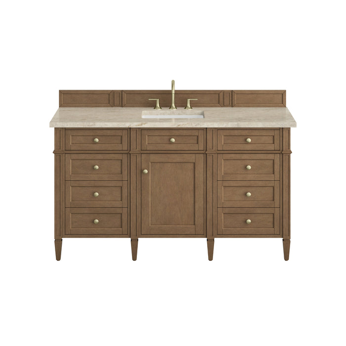 James Martin Brittany 60" Single Bathroom Vanity, Pecan