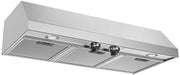 Smeg 36" Pro Style Under Cabinet Ducted Hood, 600 CFM, Halogen Lights, Aluminum Mesh Filters, Stainless Steel, KUC36X SMEG