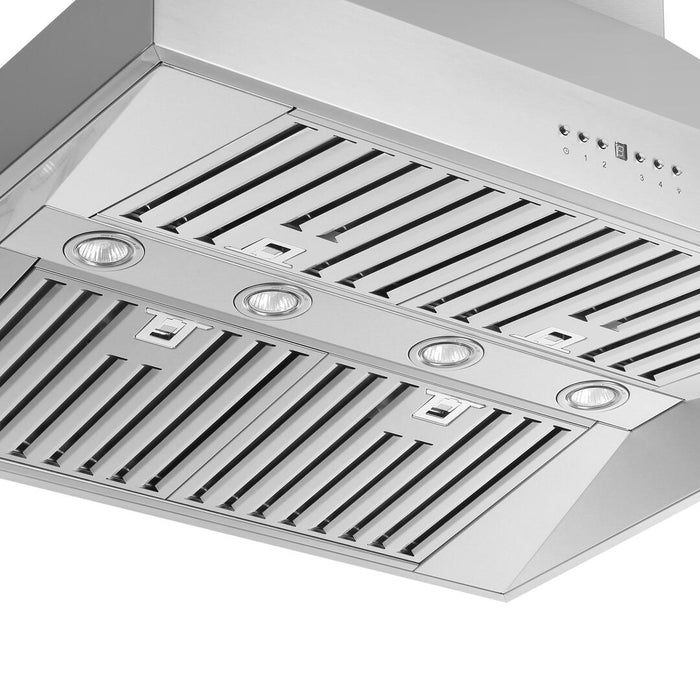 Forno Coppito 36-Inch 600 CFM Island Range Hood FRHIS5129-36 Forno