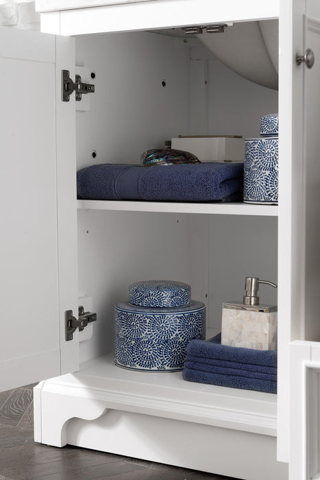 James Martin De Soto 72" Double Bathroom Vanity, Bright White