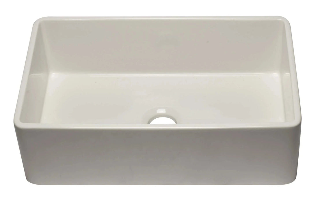 ALFI brand 33" Reversible Single Fireclay Farmhouse Kitchen Sink AB3320SB