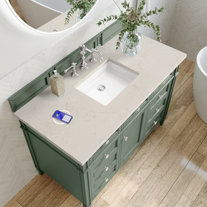 James Martin Brittany 48" Single Bathroom Vanity, Smokey Celadon