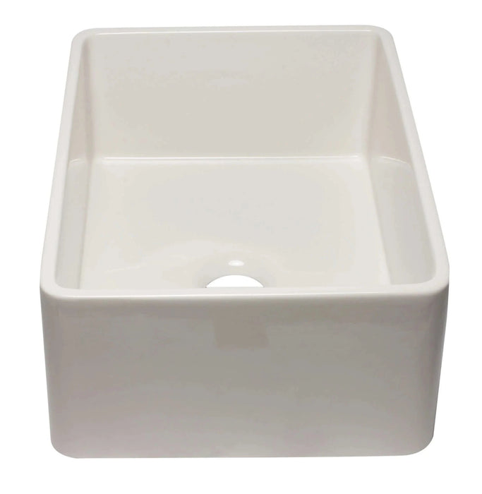 ALFI brand 30" Reversible Single Fireclay Farmhouse Kitchen Sink AB3020SB