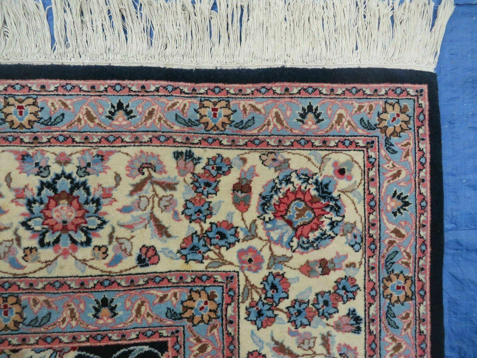 10' X 14' Vintage Handmade India Wool Hand Knotted Carpet Rug Organic Dyes Nice