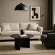 Industrial Round Low Side Metal Table/Minimal Design