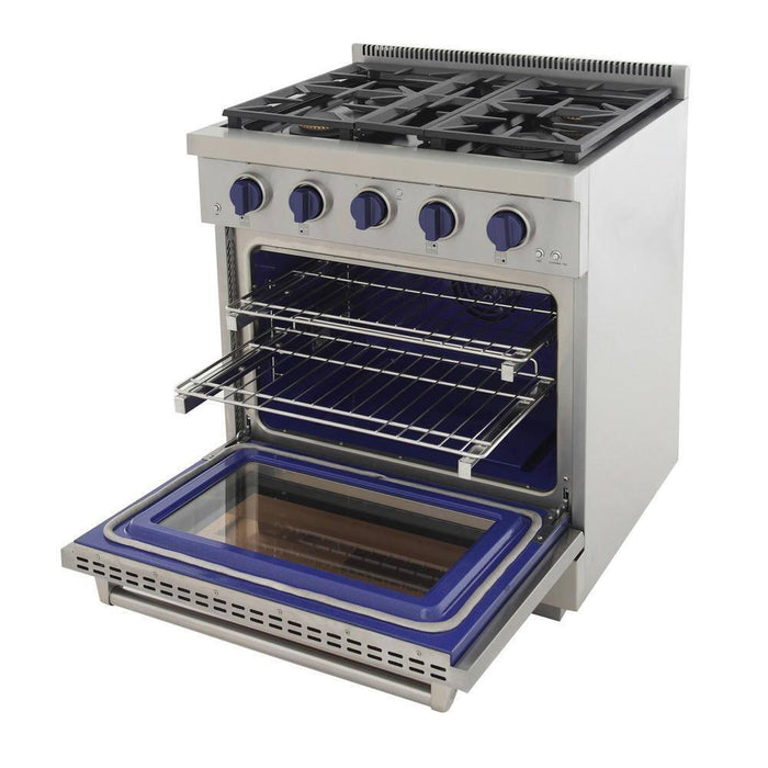 KUCHT 30 Inch Natural Gas, All Gas Freestanding Range in Stainless Steel KFX300-B