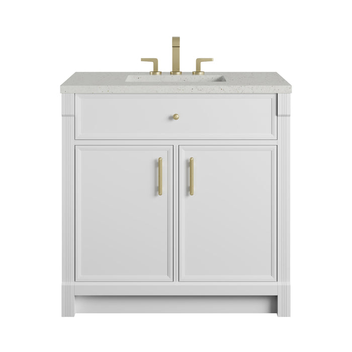 James Martin Bellshire 36" Single Bathroom Vanity, Bright White