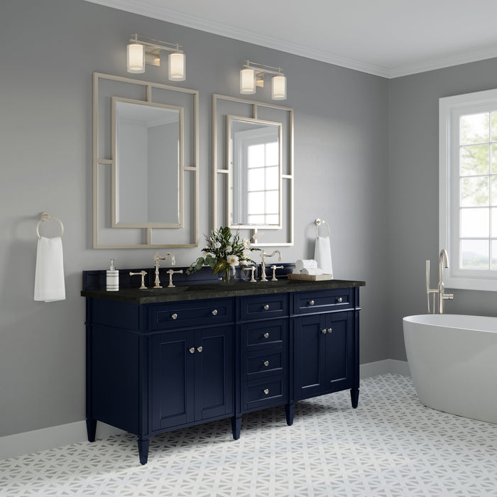 James Martin Brittany 72" Double Bathroom Vanity, Victory Blue
