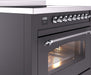 ILVE Nostalgie II 36 " Electric Range, Matte Graphite, Chrome Trim UPI366NMPMGC ILVE