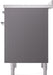 ILVE Nostalgie II 36 " Electric Range, Matte Graphite, Chrome Trim UPI366NMPMGC ILVE