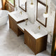James Martin Bellshire 96" Single Bathroom Vanity, Honey Oak