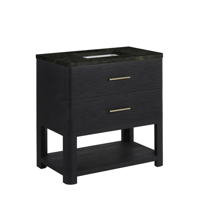 James Martin Lucian 36" Single Bathroom Vanity, Carbon Oak