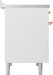 ILVE Nostalgie II 40" Electric Range, White, Copper Trim UPDI406NMPWHP ILVE