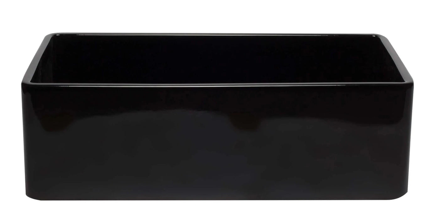 ALFI brand 33" Reversible Single Fireclay Farmhouse Kitchen Sink AB3320SB