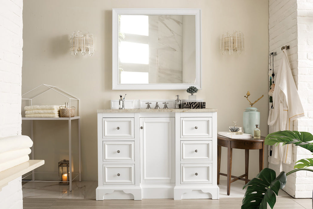 James Martin De Soto 48" Single Bathroom Vanity, Bright White