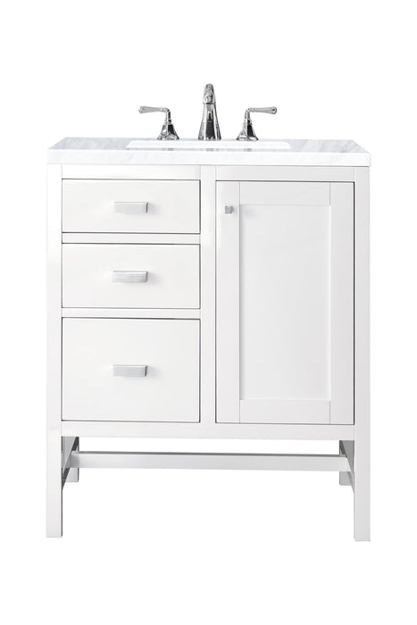 James Martin Addison 30" Single Bathroom Vanity, Glossy White