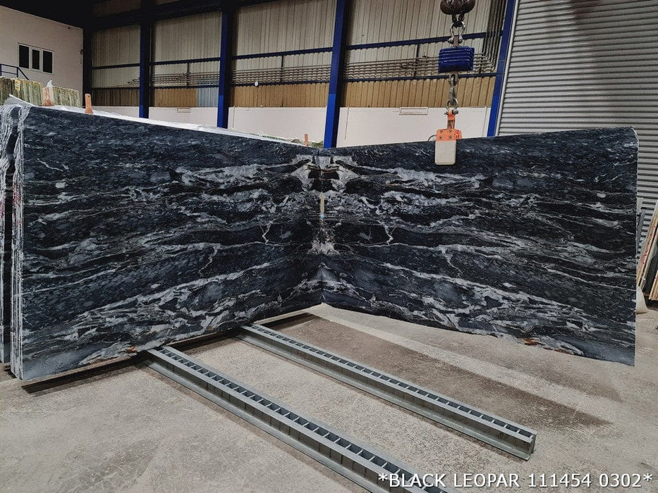 Black Leopard Bookmatching Marble Slabs Polished -Full Truckload