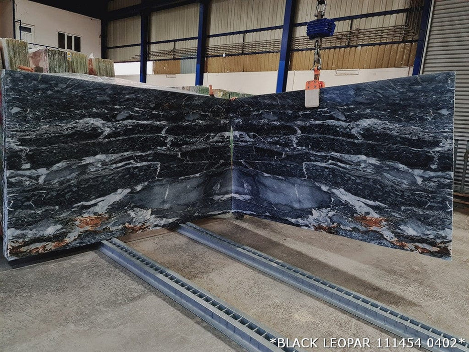 Black Leopard Bookmatching Marble Slabs Polished -Full Truckload
