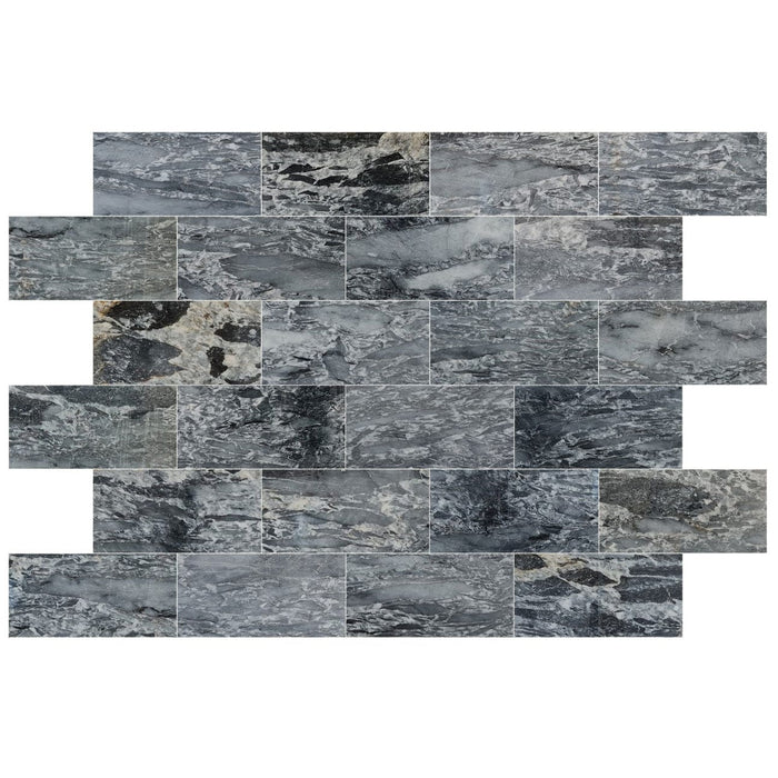 Black Leopard Exotic Marble Polished Floor and Wall Tile - Large Format - Livfloors Collection