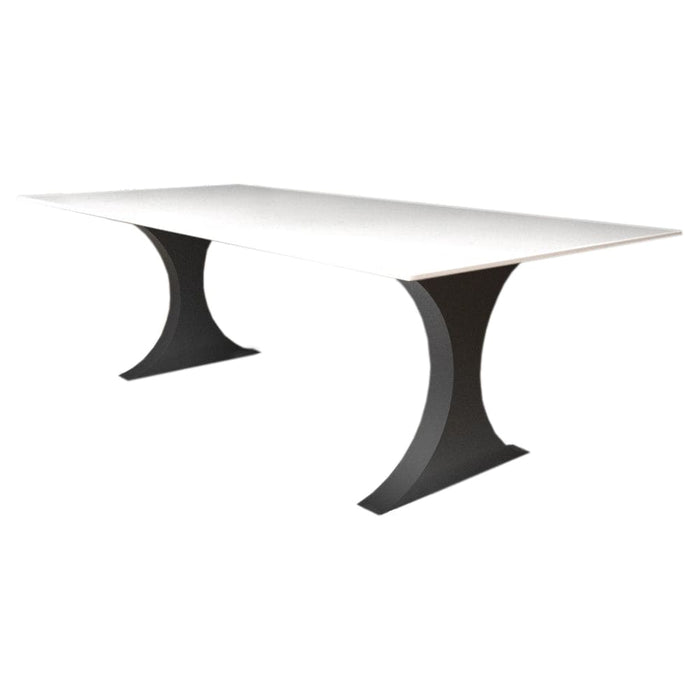 Modern Metal Dining Table Legs for Heavy Table Tops Matte Black