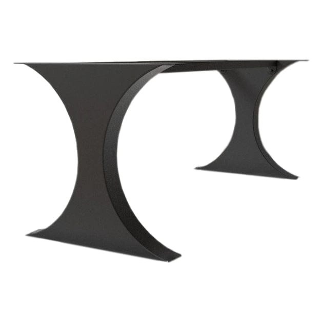Modern Metal Dining Table Legs for Heavy Table Tops Matte Black
