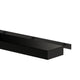 Floating Shelf- Black Conversion Varnish Paint - 2 Inches Thick