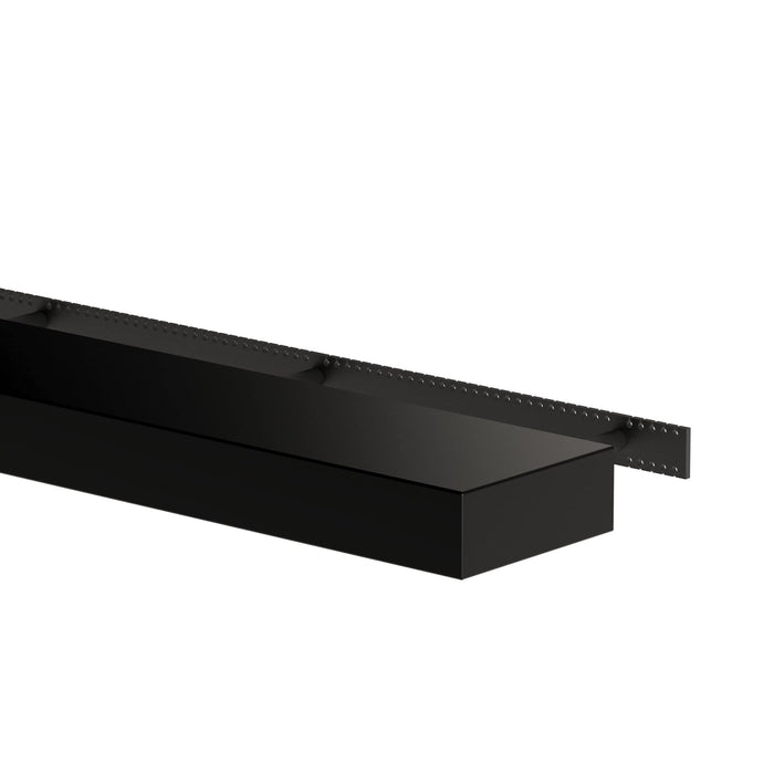 Floating Shelf- Black Conversion Varnish Paint - 3 Inches Thick