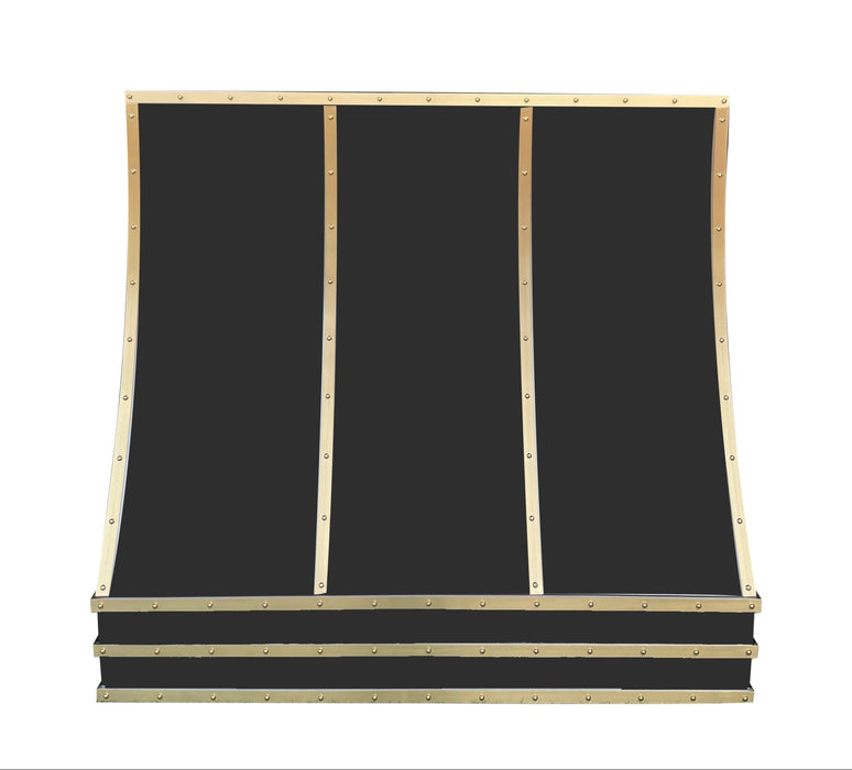 Stainless Steel Custom Painted Slope Metal Vent Hoods
