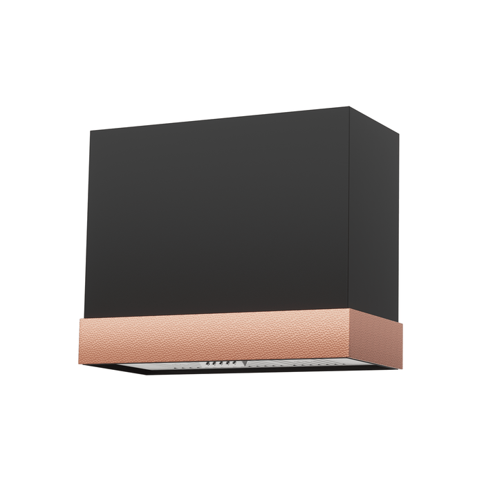 36" Architectural-Band Stainless Steel Range Hood with Copper Trim