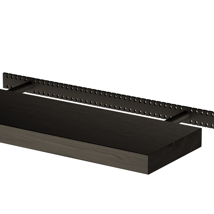 Floating Shelf- Black Oak - 1.75