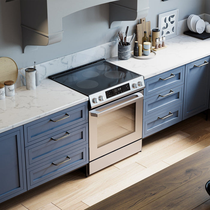 Rangaire 30" Electric Range Self-cleaning Air Fry True Convection Oven Slide-in Stainless Steel RRE303GS