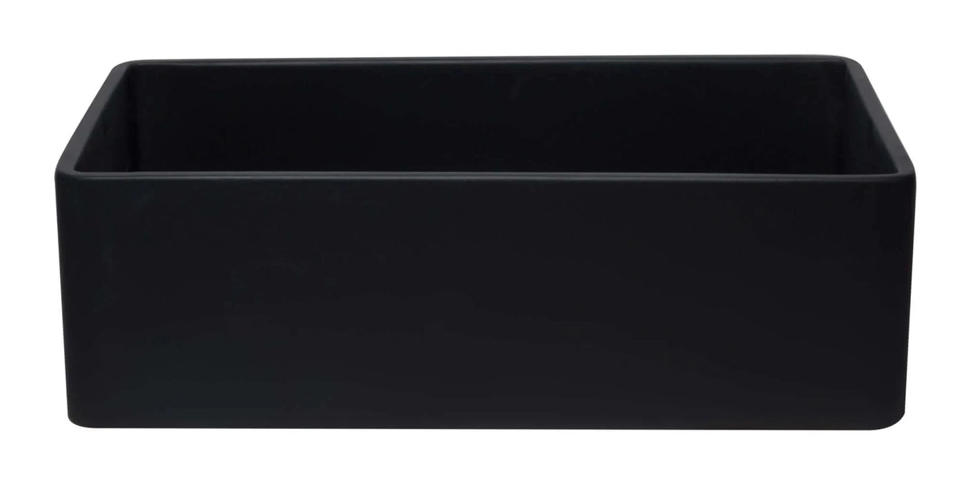 ALFI brand 33" Reversible Single Fireclay Farmhouse Kitchen Sink AB3320SB