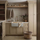 Botticino Beige Marble Farmhouse Apron Double Sink - 32x16x10